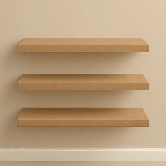 Kit 3 Prateleiras 40cm MDF Luxo Nicho Sala Cozinha Quarto Banheiro Com Kit De Instalação