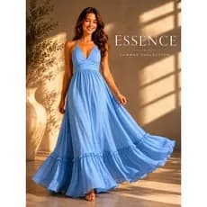 Vestido Longo Feminino Soltinho Três Marias Com Bojo Casual Soltinho Fluido Decote V Elegante.