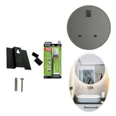 Kit Suporte Para Espelho com Cola Fixa espelho Pendurar Quadros Placas 1 unidade