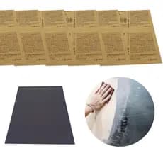 Kit De Lixas D'agua 80 150 320 400 600 Para Poliéster E Primer