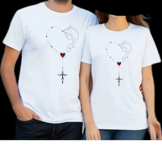 camisa casal religiosa