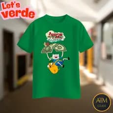 Camiseta Camisa A Hora da Aventura Infantil e Adulto 100% Algodão Premium Postagem Rapida