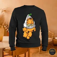 Moletom Casual Adulto Unissex  Blusa De Frio Garfield Entrga Imediata!