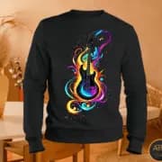 Moletom Casual Adulto Unissex  Blusa De Frio Guitarra Entrga Imediata!