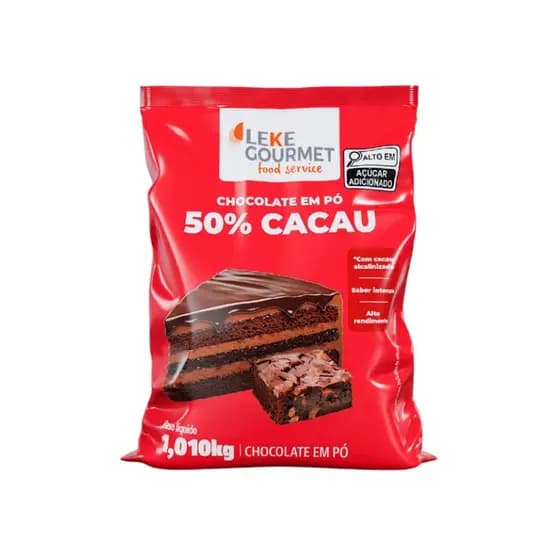 Chocolate em Pó 50% 1,01kg - Leke