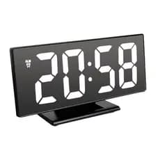 Relógio Despertador Led Espelhado Data Temperatura Números Grandes