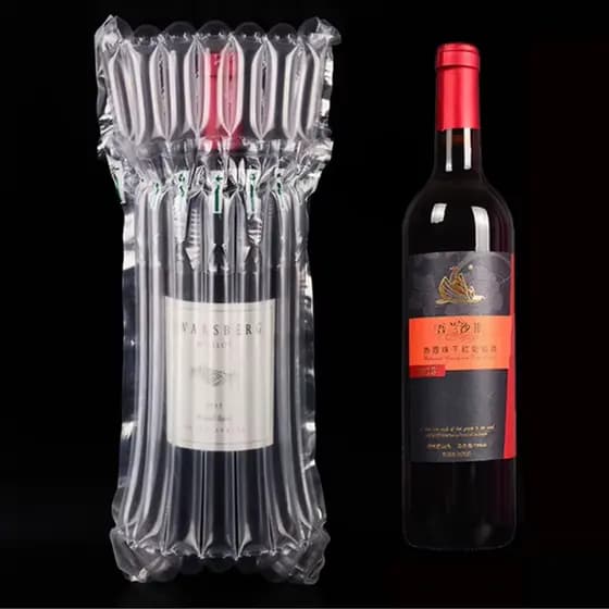 50 Embalagem Inflável para Transporte e proteção Garrafa de Garrafas Vinho Cerveja Whisky COLUNA 2,7 CM