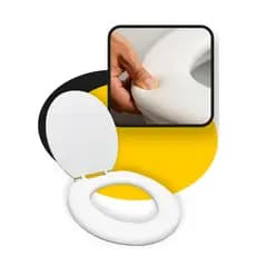 Tampa de privada assento sanitário almofadado universal oval