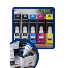 Kit 5 tintas Compatível Masterprint para uso em Epson L1250 L3250 L3210 L3150 L3110 L5290 L5190