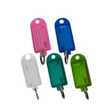 Chaveiro Etiqueta Identificação Colorido 100un Argola Organizador Cores