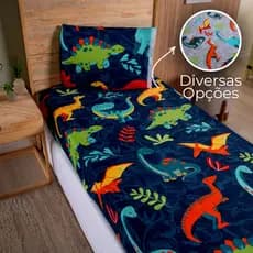 Jogo De Cama Solteiro 2 Peças Infantil Estampado - Várias Estampas Kids