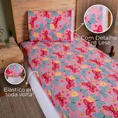 Jogo De Cama Solteiro 2 Peças Kids Infantil Decorado - Diversas Estampas