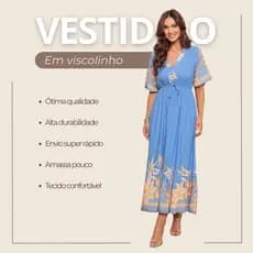Vestido Longo Feminino Premium Design Atemporal e Refinado