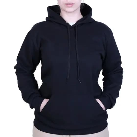 Moletom Masculino Feminino Canguru Blusa Frio Unissex Liso Sem Estampa Casaco Algodão Flanelado