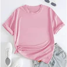 Camiseta T-Shirt Feminina 100% Algodão Lisa Promoção Gola Redonda