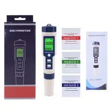 Medidor de PH Digital 5EM1 pHmetro Calibração Automática TDs EC Temperatura Salinidade