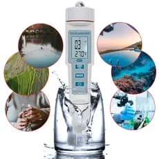 Medidor de PH Ec TDs Temperatura 4 em 1 - Phmetro Digital Condutivímetro / Sonda Eletrodo