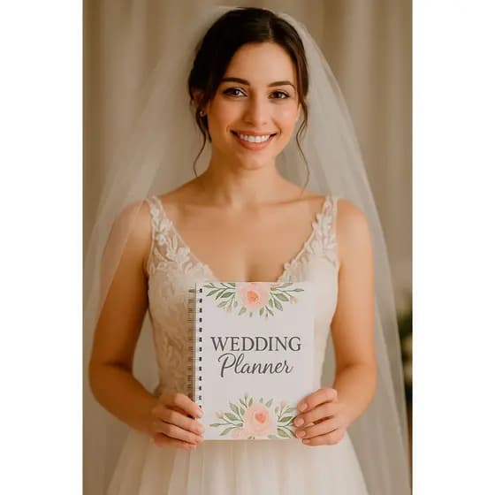 Planner da Noiva Wedding Planner Agenda para Organizar seu casamento capa personalizada + Brinde Livreto Enxoval
