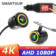 4K AHD 1920 * 1080P Imagem De Ré Perfurada Câmera 18.5 HD CVBS CCD Visão Noturna Luminosa Do Carro