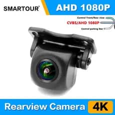 AHD 1920x1080P 4K 180 Graus Lente De Olho De Peixe Visão Noturna Câmera Reversa Para Monitor De Carro Ou DVD Android