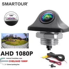 180 Graus 4K AHD1080p Visão Noturna À Prova D'água AHD CBVS CCD Câmera Inversa Vista Dianteira/Traseira Do Carro