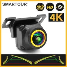 4K Dourado AHD 1080P Carro Universal Câmera De Trajetória Dinâmica Linha Estacionamento Traseira Do Versão Noturna Vista