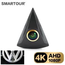 SMARTOUR Dourado 4K 1080P Câmera De Visão Frontal Para VW Golf 4 5 6 7 MK4 MK5 MK6 MK7 Passat B6 B8 CC Polo 6R T4 T5 Tig