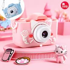 Câmera Infantil Mini Recarregável com Capa, Função de Jogos, Tirar Fotos e Gravar Vídeos