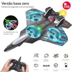 Avião Drone de Combate RC 2.4GHz Quadrimotor, Bateria Recarregável e Muito Resistente