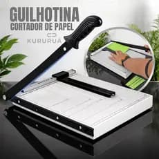 Cortador Papel Guilhotina Manual A4 Em Metal 30cm Papel, B5, A5, B6 E B7 Trava E Guias