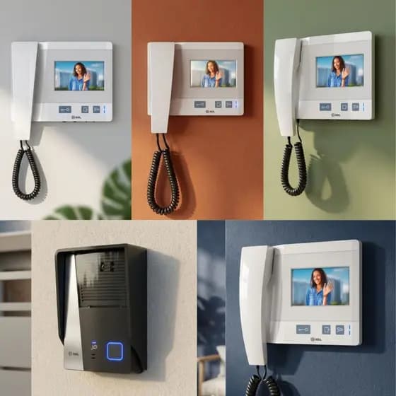 Kit Interfone Residencial 4 Pontos Com Câmera Hdl Vídeo Porteiro Eletrônico