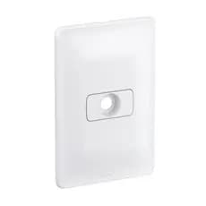 Placa Com Saída de Fio Com Suporte 4x2 Branco PIAL Zeffia Legrand