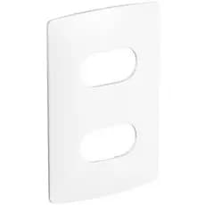 Placa 2 Postos Separados 4x2 Nereya Branco Seda Sal 663220 Legrand