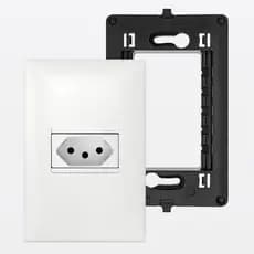 Conjunto Tomada 2P+T 20A 4x2 Branco Pial Plus+ Legrand 615081BC