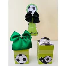 Kit Caixas Festa  Futebol | 3 Modelos | Personalizadas