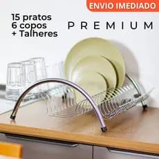 Escorredor de Louça Modelo Cromado Reforçado – Envio Imediato