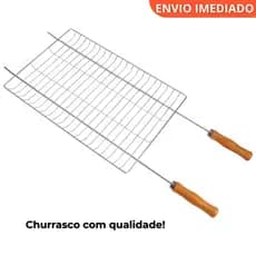 Grelha para Churrasco – Carne, Peixe, Parrilha, Camping, Fácil de Limpar  Madefer Inox