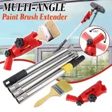 Conjunto Extensor De Pincel De Pintura , De Escova De Suporte De Pólo De Extensão Multiângulo Para Bordas De Paredes De