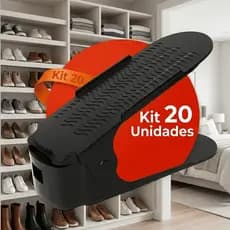 20 Sapateira De Sapato E Tênis Organizador Desmontável  Durável e Fácil de Montar Com Regulagem Organize Seus Calçados