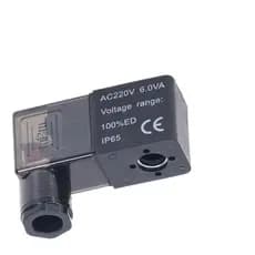 Bobina Solenoide 9mm 220v Com Plug Para Válvula Pneumática e Equipamentos Industriais