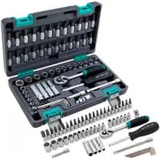 Conjunto De Soquete Sextavado Encaixe 1/4 De 57 Peças Stels 1410155
