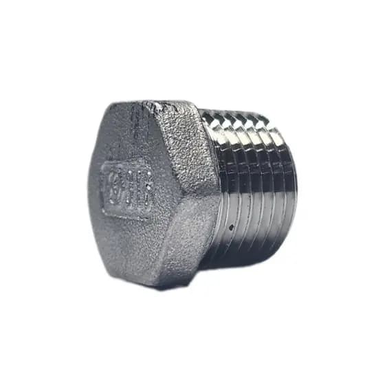 Conexão Tampão Sextavo De 1/4 Em Inox 316