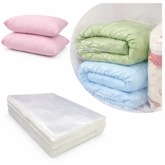Kit 50 Saco Protetor Plástico Para Edredom Cobertor 80x100cm