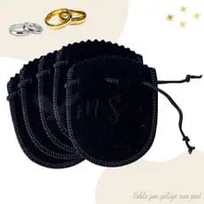30 Saquinhos Veludo Joias Brincos Pulseira Biju Bijuteria Medida 6,5 x 8 cm