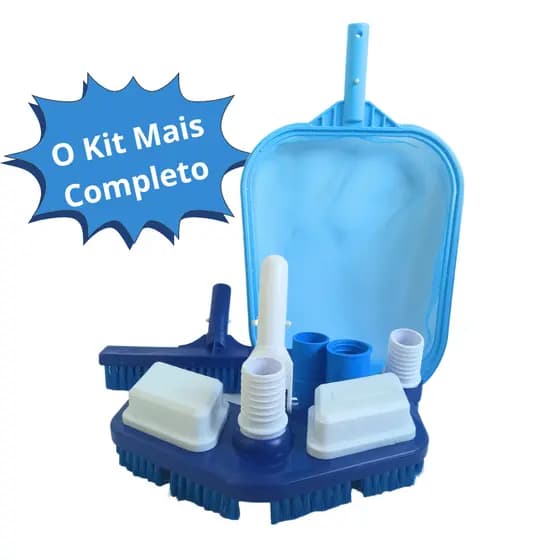 Kit Para Limpeza de Piscinas Grande Limpeza de Piscina Pequena Kit de Limpeza de Piscinas O MAIS COMPLETO