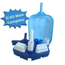 Kit Para Limpeza de Piscinas Grande Limpeza de Piscina Pequena Kit de Limpeza de Piscinas O MAIS COMPLETO