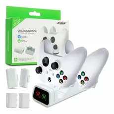 Base Carregador Controle Xbox Series S X + 2 Baterias 800mah