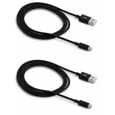 Kit 2x Cabos Carregador Usb V8 para Controle Ps4 2 Metros