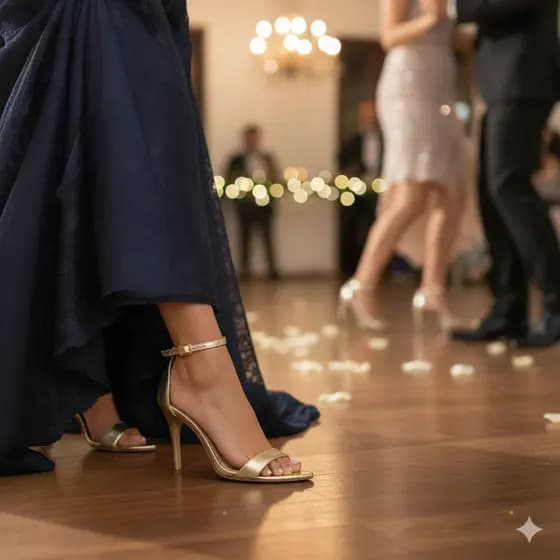 Sandália Salto Alto Médio Bico Folha Cristal Casamento Promoção Elegante Confortável Trabalho Noiva Madrinha
