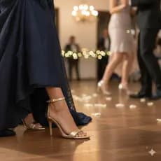 Sandália Salto Alto Médio Bico Folha Cristal Casamento Promoção Elegante Confortável Trabalho Noiva Madrinha